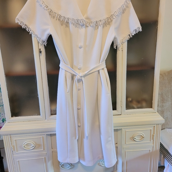 Vintage COZY & Elegant CottageCore House Dress/Robe - Picture 13 of 16